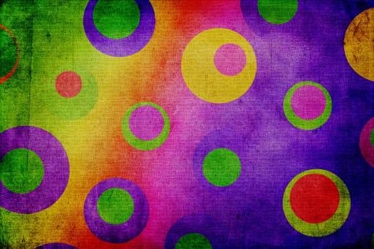 Pop texture background made of  multicolor dots, or circles