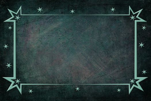 An antique decorative gray Christmas frame with a background with texture. Gray and dark blue colors