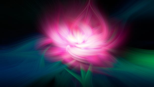 Colorful bright lotus water lily smooth flower shape swirl abstract background