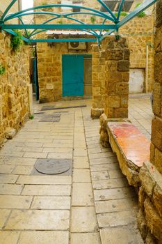 ACRE, ISRAEL - JANUARY 18, 2016: View of an alley in the old city, in Acre, Israel