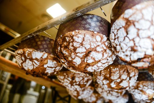 Panettone is a fruity sugary bread cake from Milan, Lombardy Italy