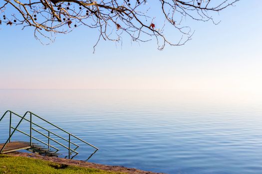 Landscape from a lake Balaton from Hungary