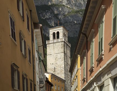 Riva Del Garda, Italy, Europe, August 2019, The Tower Apponale