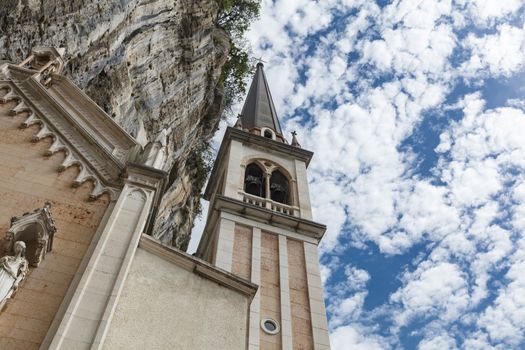 Spiazzi, Italy, Europe, August 2019, The Sanctuary of Madonna della Corona Church