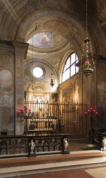 Brescia, Italy, Europe, August 2019, A view of the Old Cathedral, the Duomo Vecchio