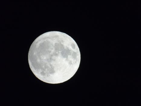 Beautiful caption of the moonlight over the village in winter days with some trees and leaves in the background by night and by day.