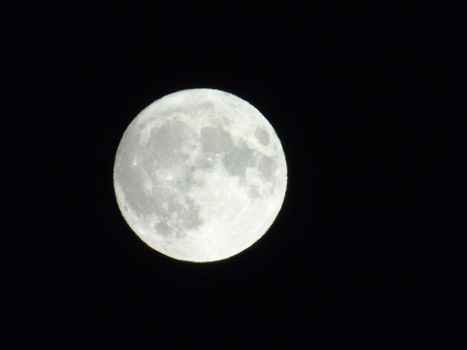 Beautiful caption of the moonlight over the village in winter days with some trees and leaves in the background by night and by day.