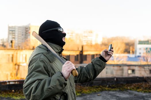 The military catches the signal on the roof