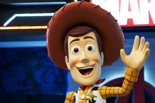 Bangkok,Thailand,Dec29 ,2018,Woody actor statue from Toystory movie