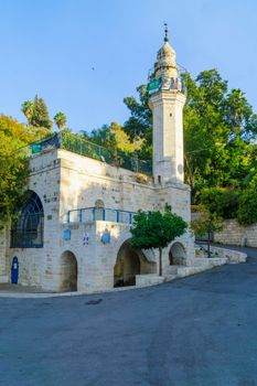 JERUSALEM, ISRAEL - OCTOBER 26, 2017: The Traditional site of Mary Spring, in the old village of Ein Karem, in Jerusalem, Israel