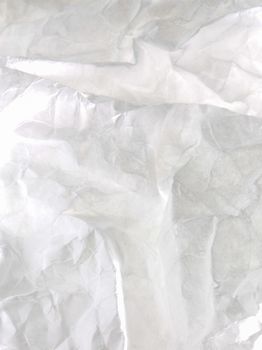A crumpled whit paper texture for background use