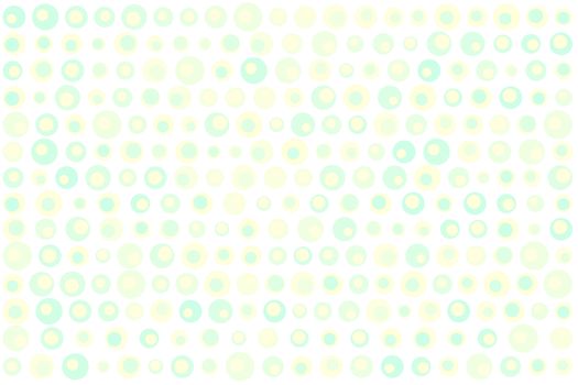 Texture background made of  green, turquoise and yellow dots, or circles