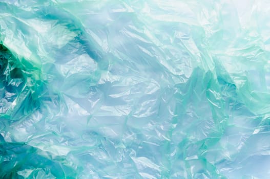 Green and blue cellophane texture