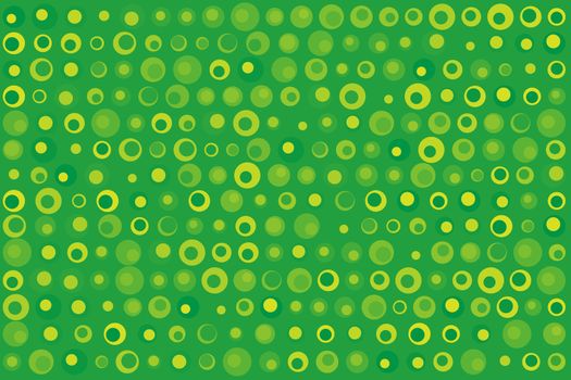 Texture background made of  green and yellow dots, or circles