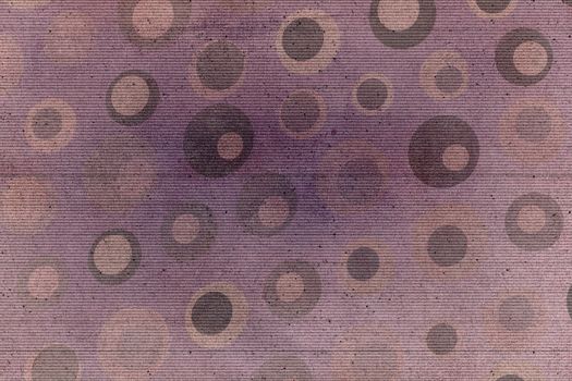 Purple, beige and brown texture background with dots, circles, and lines