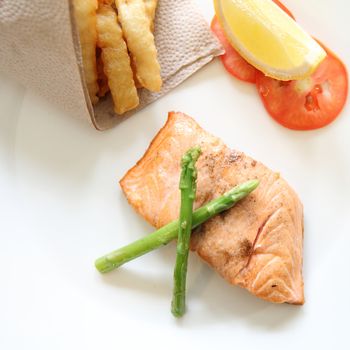 Grilled Salmon steak