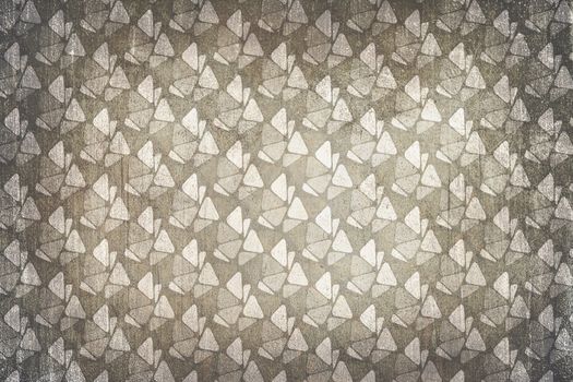 Sixties decoration pattern background. Colors beige and gray