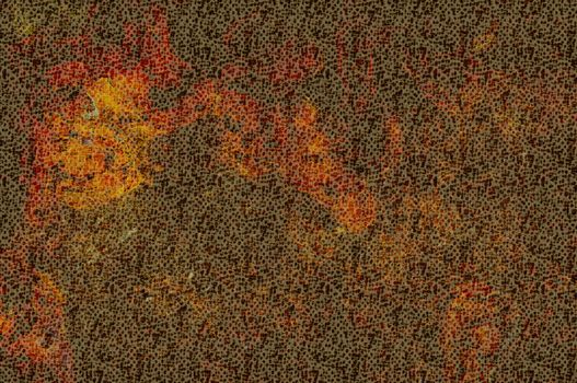 Abstract background with a red and orange texture of rust metal