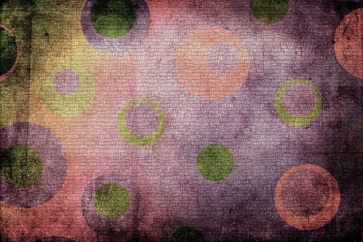 Dark texture background made of  multicolor dots, or circles