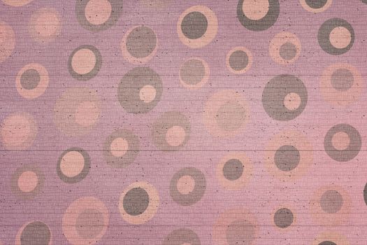 Pink, beige and brown texture background with dots, circles, and lines