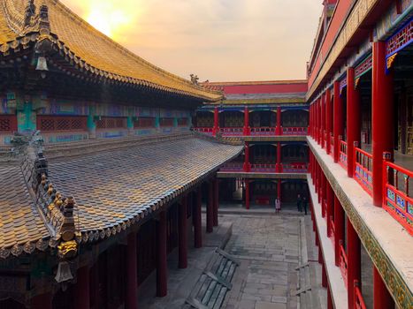 The Putuo Zongcheng Buddhist Temple, one of the Eight Outer Temples of Chengde, built between 1767 and 1771 and modeled after the Potala Palace of Tibet. Chengde Mountain Resort. China