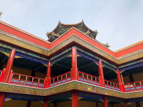 The Putuo Zongcheng Buddhist Temple, one of the Eight Outer Temples of Chengde, built between 1767 and 1771 and modeled after the Potala Palace of Tibet. Chengde Mountain Resort. China