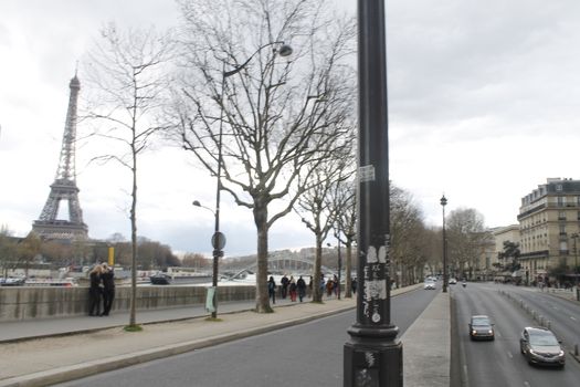 Eifel tower is the symbol of Paris romantic and love Eiffel Tower in Paris