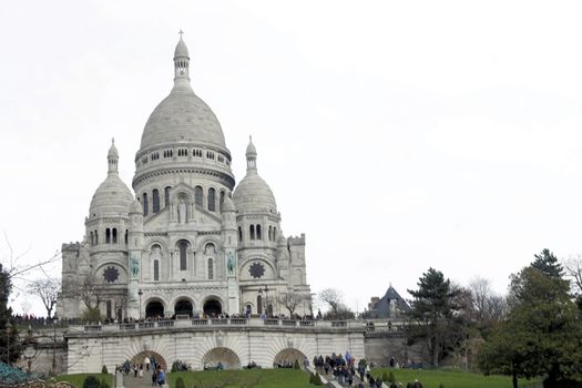 Basilica of the Sacre Coeur, dedicated to the Sacred Heart of Jesus in Paris