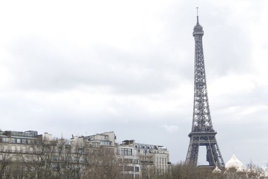 Eifel tower is the symbol of Paris romantic and love Eiffel Tower in Paris