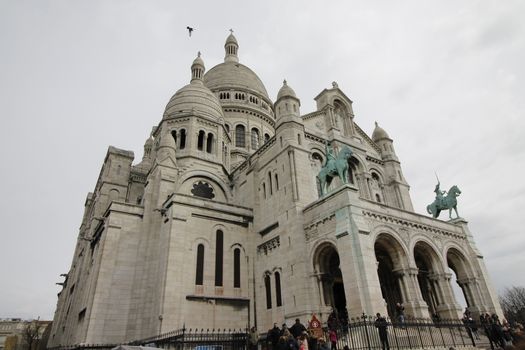 Basilica of the Sacre Coeur, dedicated to the Sacred Heart of Jesus in Paris