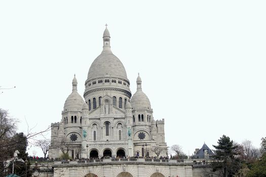 Basilica of the Sacre Coeur, dedicated to the Sacred Heart of Jesus in Paris