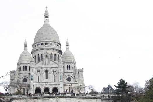 Basilica of the Sacre Coeur, dedicated to the Sacred Heart of Jesus in Paris