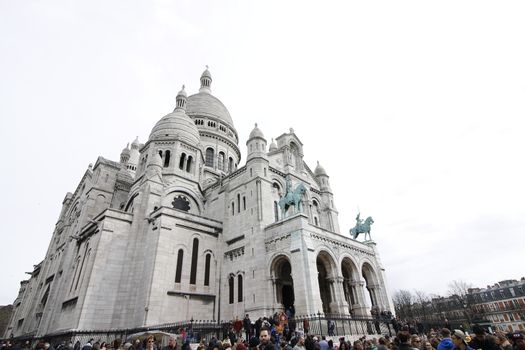 Basilica of the Sacre Coeur, dedicated to the Sacred Heart of Jesus in Paris