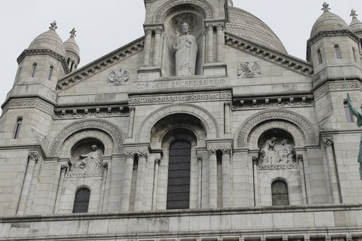Basilica of the Sacre Coeur, dedicated to the Sacred Heart of Jesus in Paris