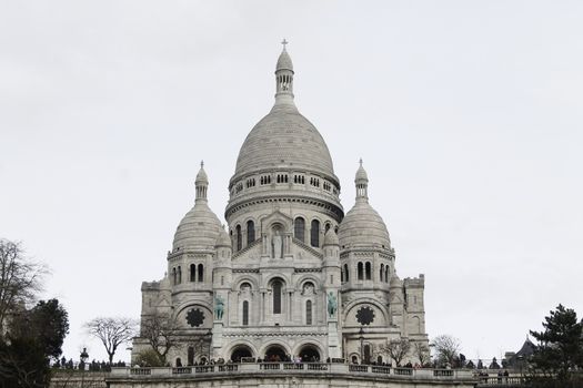 Basilica of the Sacre Coeur, dedicated to the Sacred Heart of Jesus in Paris, France.