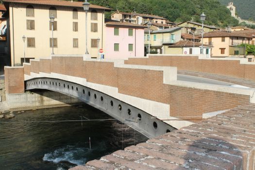 brick bridge over the river