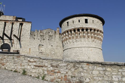 ancient castle in Brescia, a city in northern Italy