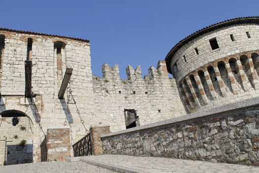 ancient castle in Brescia, a city in northern Italy