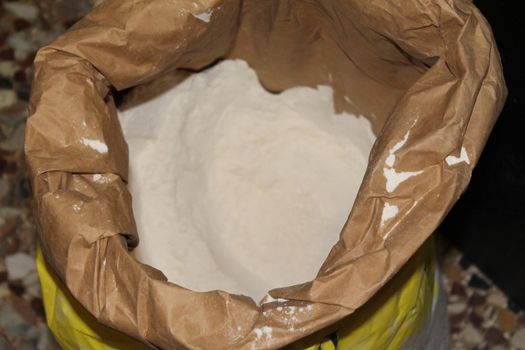 a paper bag of flour