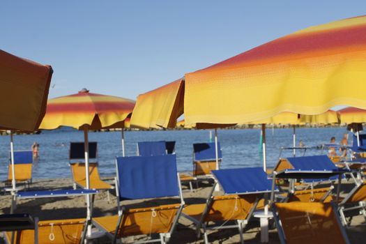 Gatteo beach on the Adriatic sea in Italy