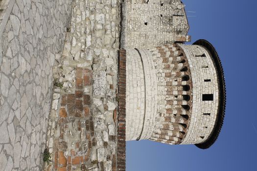 ancient castle in Brescia, a city in northern Italy