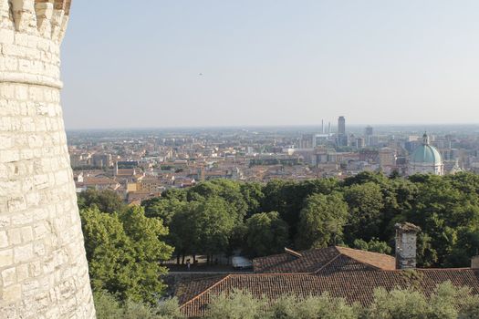 ancient castle in Brescia, a city in northern Italy