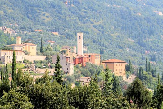 architecture in Gargnano, a small village on Garda lake in northern Italy