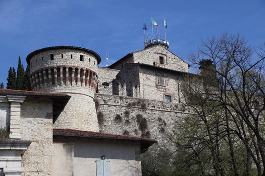 ancient castle in Brescia, a city in northern Italy