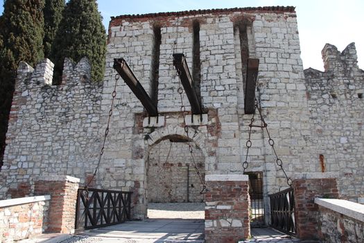 ancient castle in Brescia, a city in northern Italy