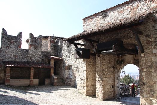 ancient castle in Brescia, a city in northern Italy