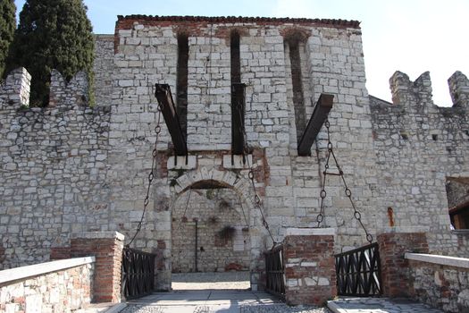 ancient castle in Brescia, a city in northern Italy