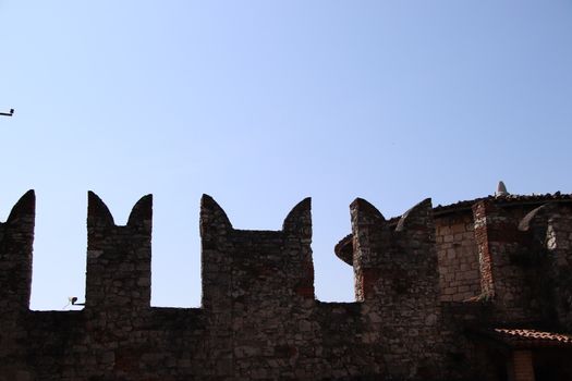 ancient castle in Brescia, a city in northern Italy