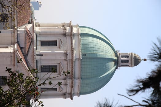 dome of the cathedral of Brescia in northern Italy