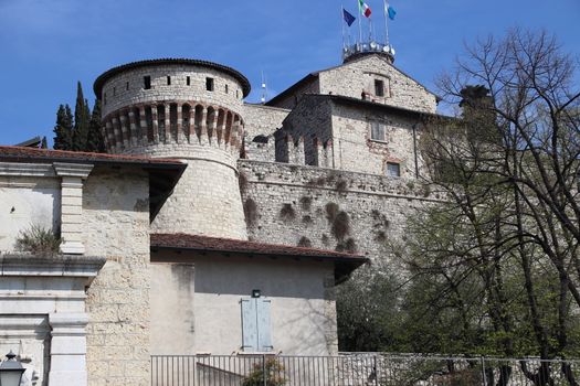 ancient castle in Brescia, a city in northern Italy